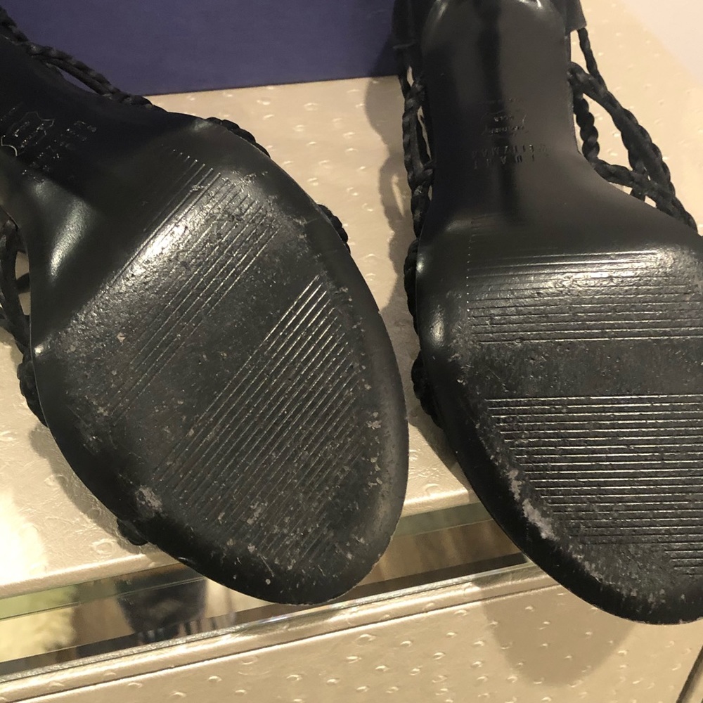 Stuart Weitzman black satin heals - Picture 5 of 5